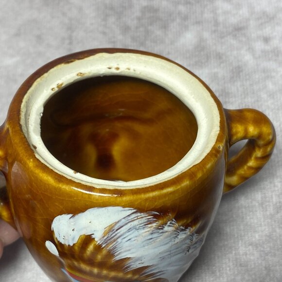 2PC Oklahoma Native American Art Cream + Sugar Golden Aspen by Thrifco Japan - Picture 6 of 11